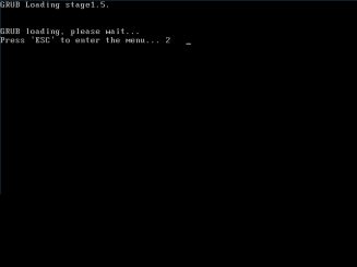 GRUBブート画面