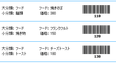 バーコード印刷に標準対応