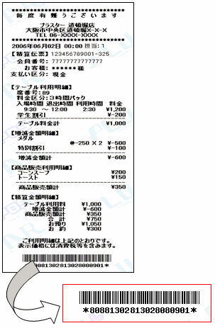 @POS+精算伝票の問い合わせ番号