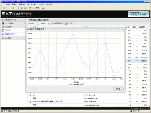 ExTrapper for WEB 指定サイト追跡